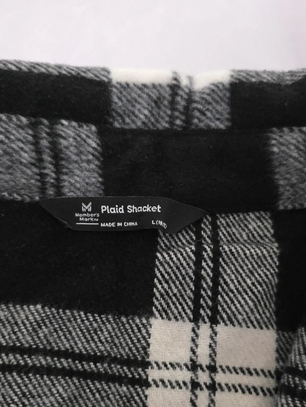 Member's Mark Girls Plaid Shacket Large